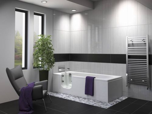 Click Here To Enlarge This Photo Of Abalone 1700mm x 700mm Walk In Bath