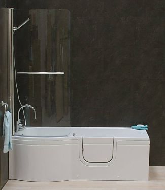 Click Here To Enlarge This Photo Of The Calypso Walk in Shower&sol; Bath